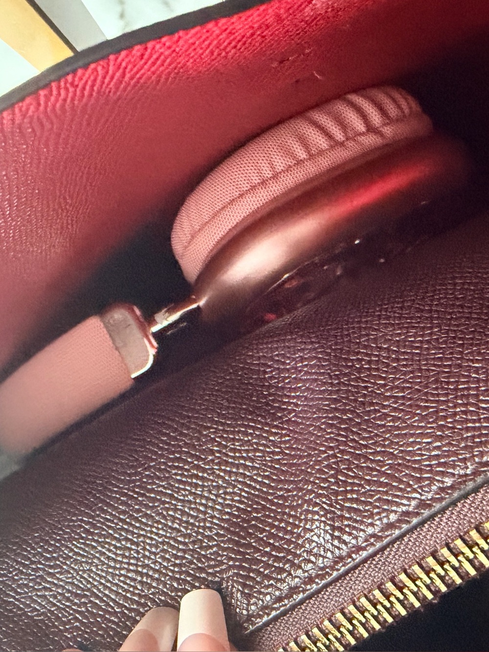 Coach Mollie Tote Bag in Black/ True Red 1671 - Picture 4 of 11